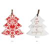 LVD Tree Floral Home/Office Hanging X-mas Display Ornament Decor 8x9cm Red