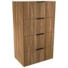 Lugna 1024 x 600 x 380mm Cove 4 Drawer Ready to Assemble Unit