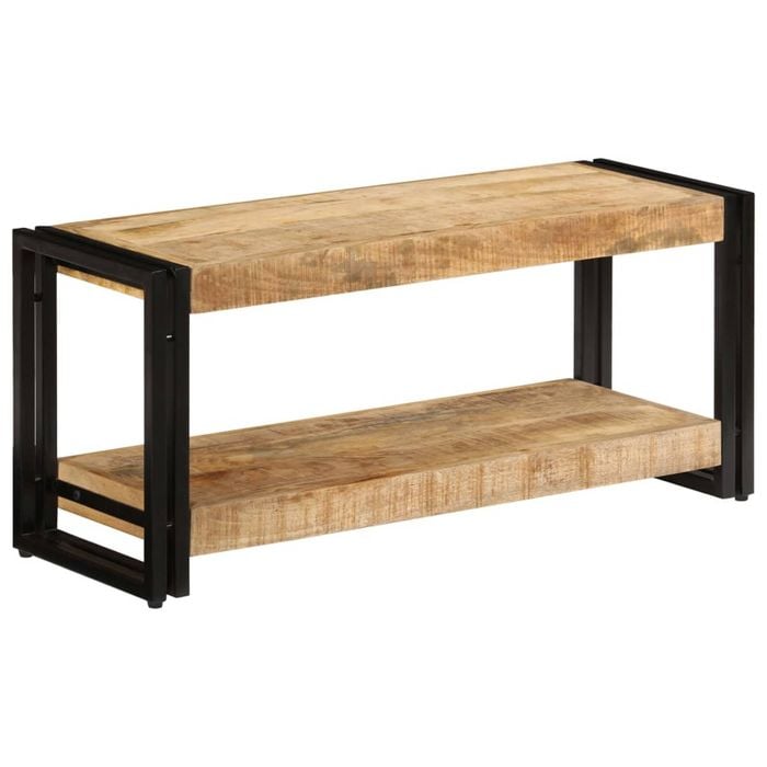 vidaXL Solid Mango Wood TV Cabinet 90x30x40cm Media Center Home Console Table