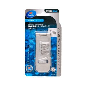 Zenith Hasp & Staple 316 Stainless Steel 90mm
