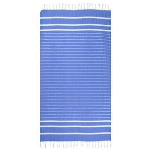 Blue and White Thin Beach Turkish Towel - 100cm x 160cm