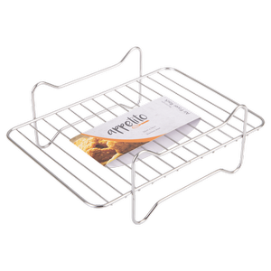 Appetito Stainless Steel Air Fryer Rack 22 x 16cm - Rectangle