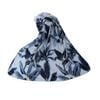 175GSM Banana Tree Leaves Printed Polar Fleece Throw Rug 120 x 150cm Blue