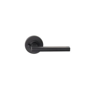 Delf Trade Matt Black Madrid Privacy Lever Set
