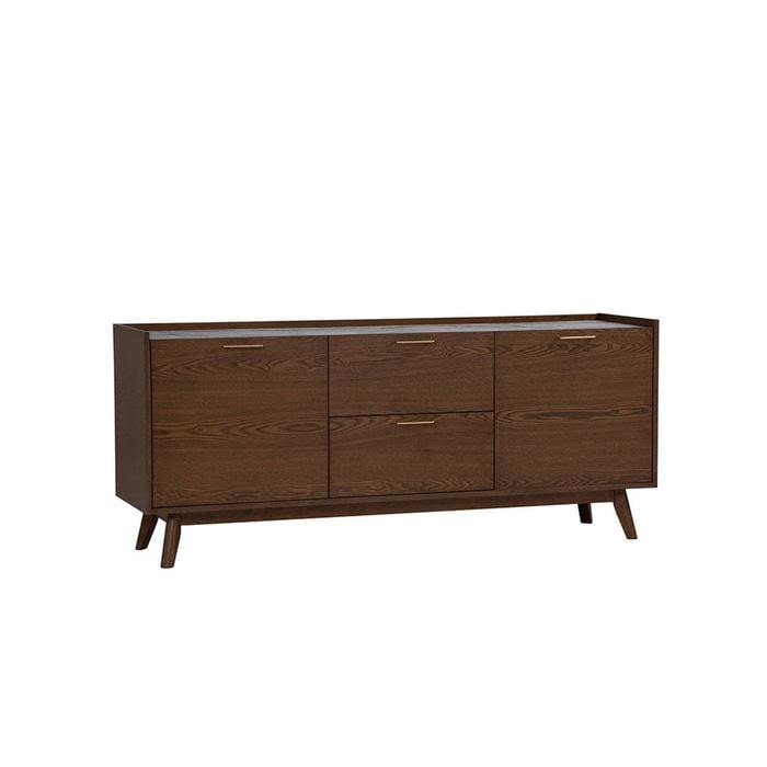 BREDA 160cm Sideboard Buffet Modern Furniture - Walnut