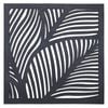 Matrix 575 x 575mm Charcoal Fronds Wall Art