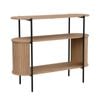 Mia Console Storage 2 Tier Oak and Black