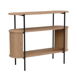 Mia Console Storage 2 Tier Oak and Black