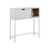Modern Furniture BATLEY Study Desk Console 91.5cm - White & Natural