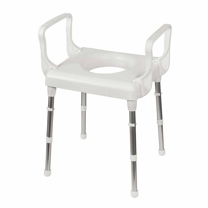 Over Toilet Seat Frame - Adjustable, Lightweight & Sturdy Support For Elderly & Disabled
