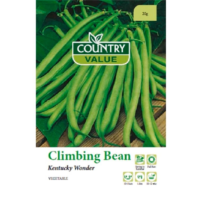 Country Value Seed Climbing Bean Kentucky Wonder