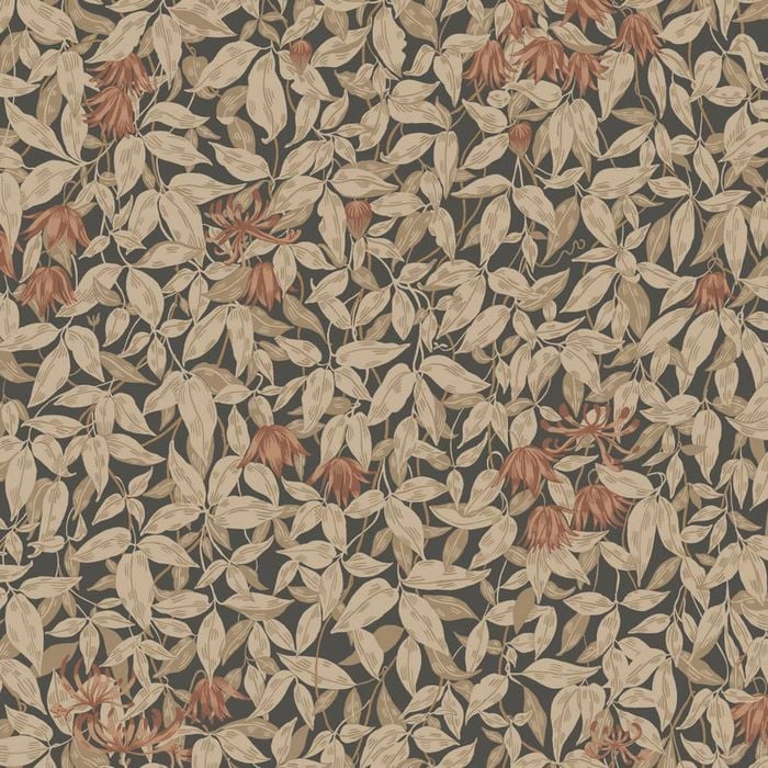 Wallpaper Trader Linnea Wallpaper Roll 10.05m X 53cm, Charcoal