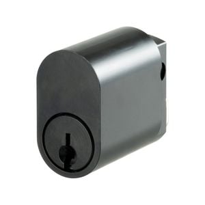 Rolltrak Commercial Security Oval Cylinder Lock Matte Black