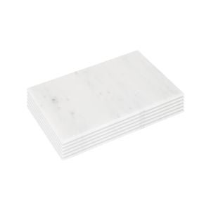 Argon Tableware Rectangle Marble Placemats - 30cm x 20cm - Pack of 6