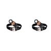 2PK AgBoss Working Farm Pet Dog Collar Reflective Black 0.025x55cm 22 inch