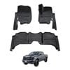 AUSGO Car Floor Mats for RAM 1500 DS Series Crew Cab 2017-2022 All-Weather Floor Liners