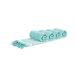 Nicola Spring Deluxe Turkish Cotton Bath Towels - Sky Blue - Pack Of 4