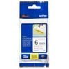 Brother TZE 6mm Black on White Strong Adhesive Tape
