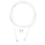Windoware 10m White Expanding Curtain Wire Kit