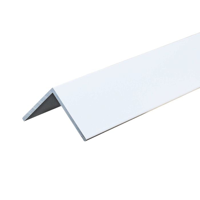 Metal Mate 40 x 40 x 3mm 3m White Aluminium Equal Angle