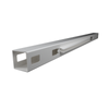 Think Fencing 127mm White PVC Line Post For 2340 x 1800mm Mystique With Lattice Fence Panel