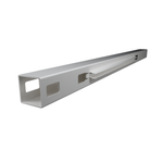 Think Fencing 127mm White PVC Line Post For 2340 x 1800mm Mystique With Lattice Fence Panel