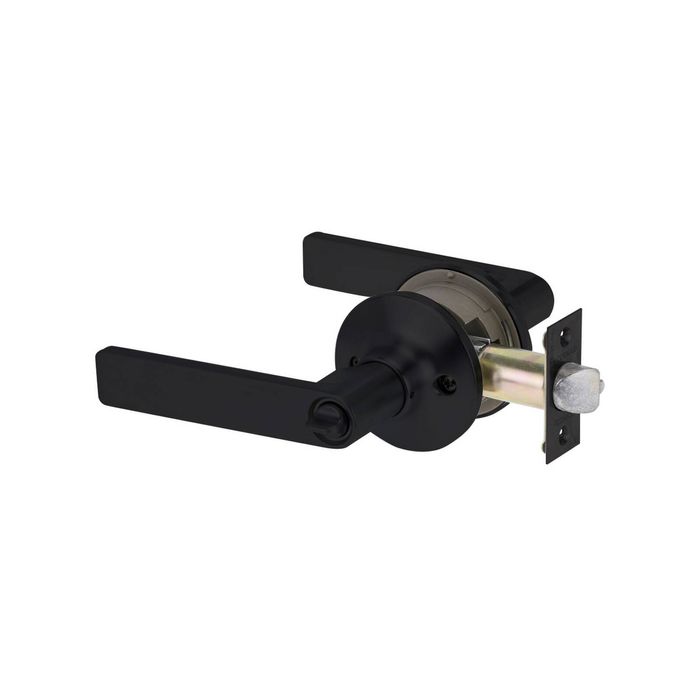 Lockwood Matt Black Symmetry Element Entrance Leverset