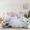 Bianca Coleraine White Floral Printed Bedspread Set Super King