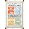 Nostalgic Art 20x30cm Medium Metal Wall Hanging Sign Dog Rules