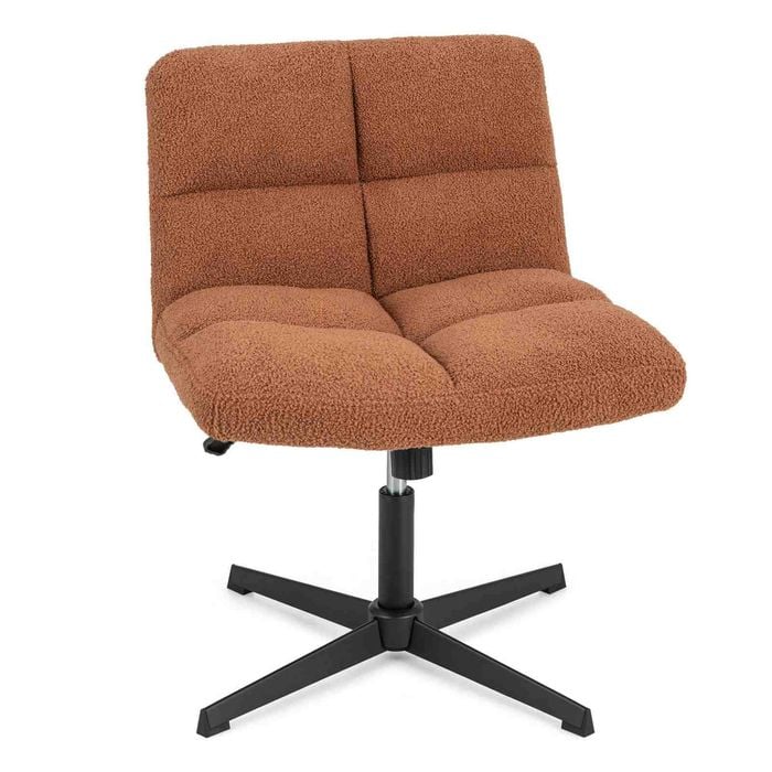 Costway Lamb Fleece Upholstered Leisure Chair