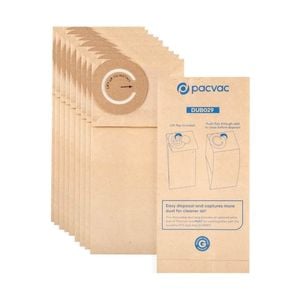 Pacvac 10 x Paper Dust Bags for Micron and Thrift, Genuine
