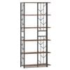 Costway 6-Tier Bookshelf Storage Bookcase Display Rack
