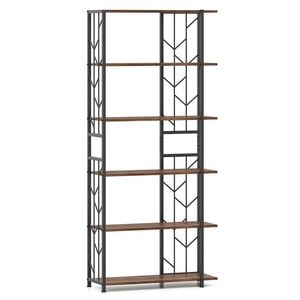 Costway 6-Tier Bookshelf Storage Bookcase Display Rack