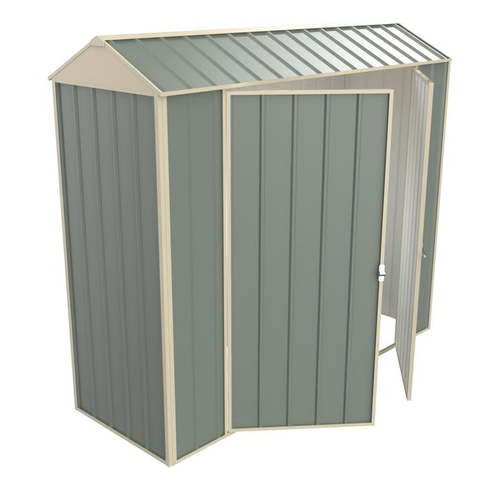 Build-a-Shed  0.8 x 2.3 x 2.1m  Gable Double Hinged Side Door Shed - Green