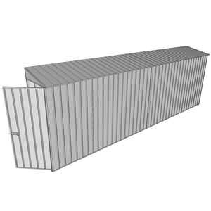 Build-a-Shed 0.8 x 6 x 2m Hinged Door Tunnel Shed - Zinc