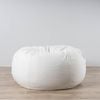 Boucle Fur Bean Bag - French White