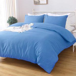 LINENOVA Microfiber Soft 1200TC Quilt Cover Set Aqua Queen