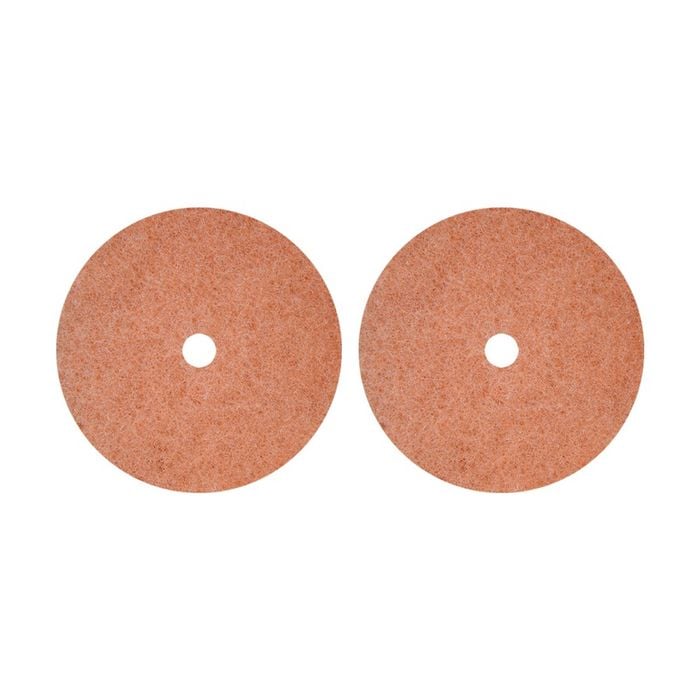 2pk Glomesh Pre Burnish Open Weave Floor Pad For Auto Scrub Coral 400mm