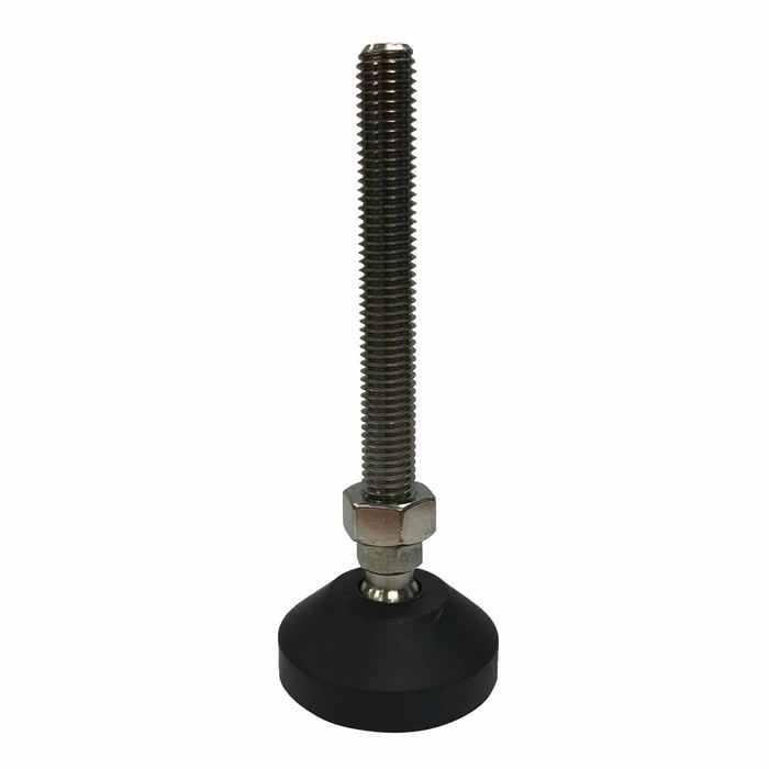 Easyroll 50mm Round Adjustable Foot With 100mm x M12 Bolt