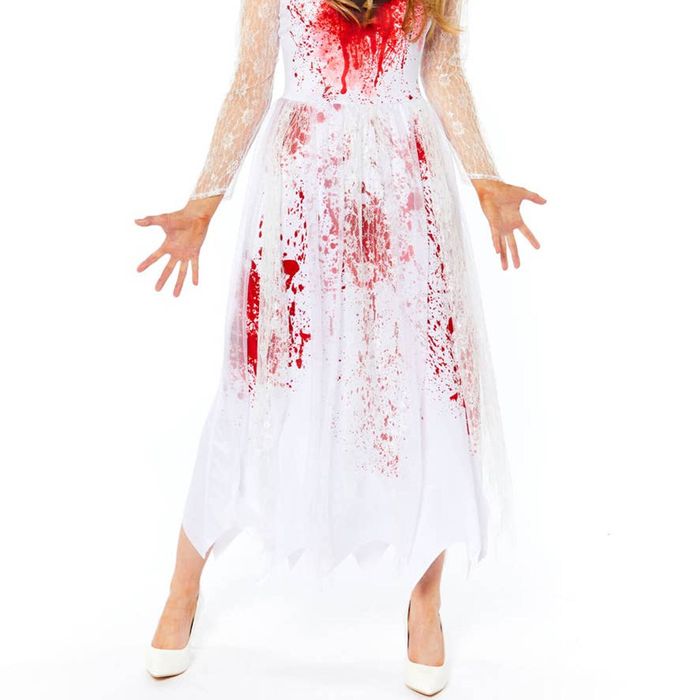 Bloody Zombie Bride Plus Size Womens Halloween Costume - Plus Size
