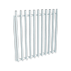 ProtectorAl 800 - 1200 x 1200mm Pearl White Aluminium Radiator Pool Gate