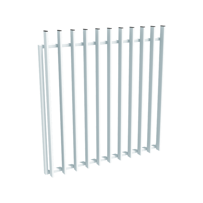ProtectorAl 800 - 1200 x 1200mm Pearl White Aluminium Radiator Pool Gate