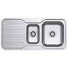 Everhard 980mm 1TH RH Stainless Steel Classic Standard 1.5 Bowl And Drainer