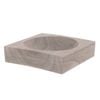 Amalfi Cillian Wooden Bowl Grey Wash 25x25x6cm