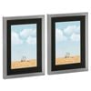 Nicola Spring Photo Frames with A5 Mount - A4 (8" x 12") - Grey - Pack of 2