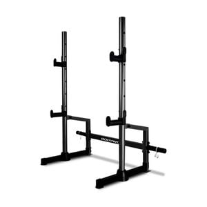 Adjustable Squat Rack 150kg Capacity gym Equipment W/ Spotters Safety 157x142cm