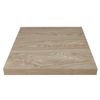 Bolero Square Table Top Pre-drilled Antique Natural 600mm Indoor Use Hospitality Furniture