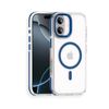 For Apple iPhone 17 Magsafe Magnetic Back Case Shockproof Protective Clear Cover (Blue)