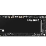 Samsung 990 Pro 1TB Gen4 NVMe SSD 7450MB/s 6900MB/s R/W 1550K/1200K IOPS 600TBW 1.5M Hrs MTBF for PS5 5yrs Wty