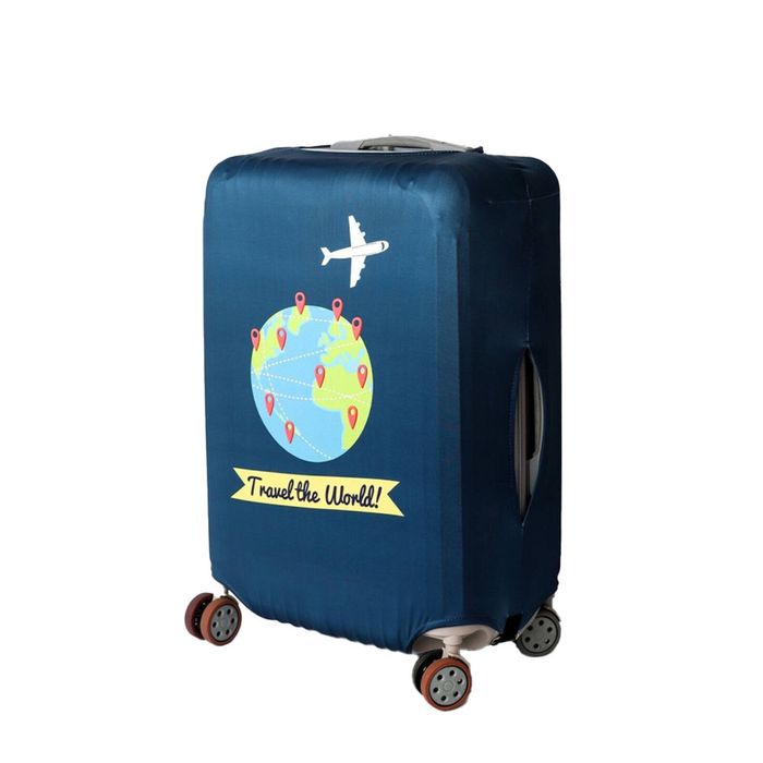 Tosca Luggage Cover Travel World Design Durable Suitcase Protector Lrge 75cm